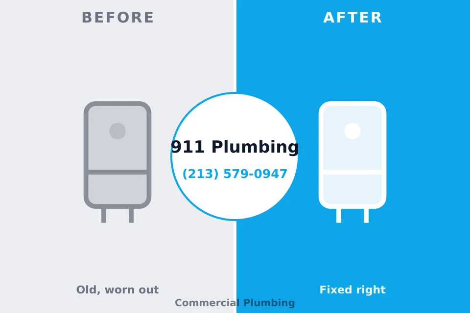 Before and after: plumbing company Rodney Village, DE